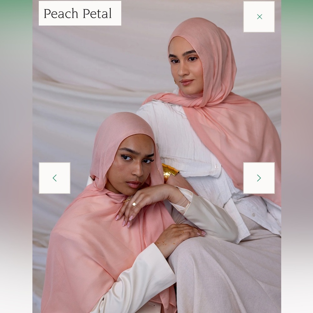 Vela Scarves Peach Petal